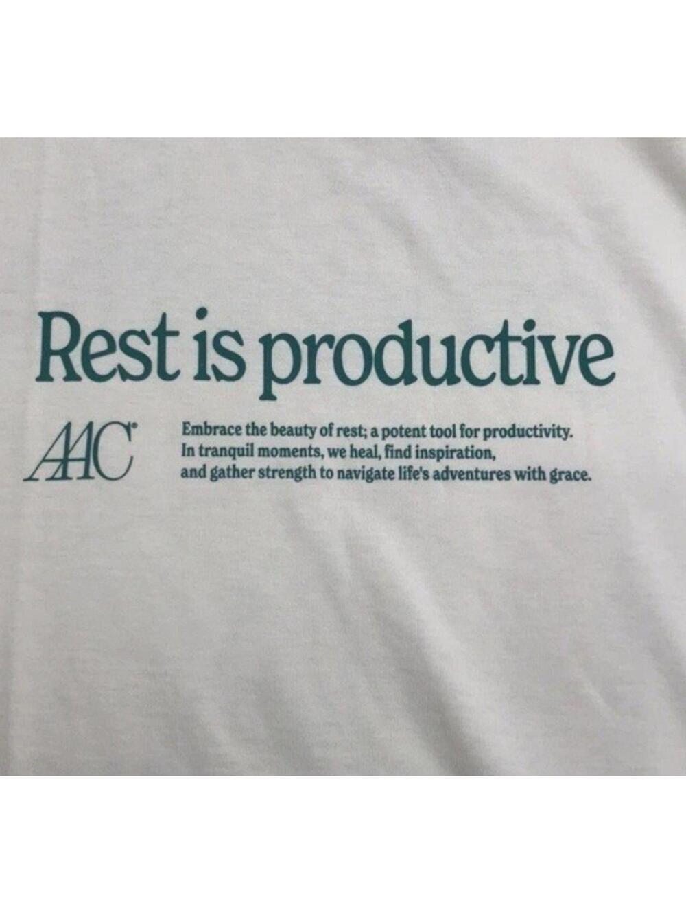Active After Coffee T Shirt- Rest is Productive-Unisex L - Picture 4 of 8